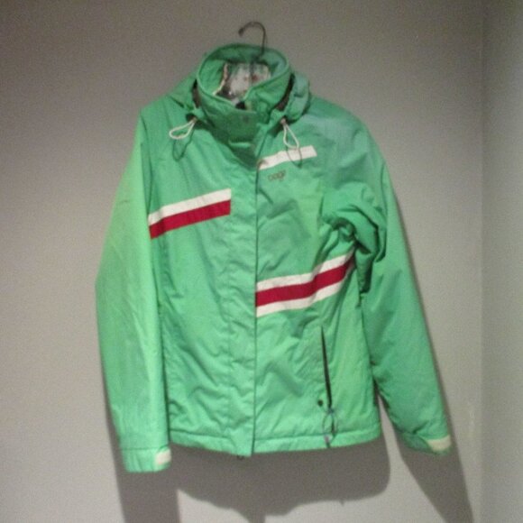 Orage Jackets & Blazers - Womens Orage Ski Snow Winter Jacket 3 in 1 Green White Hooded